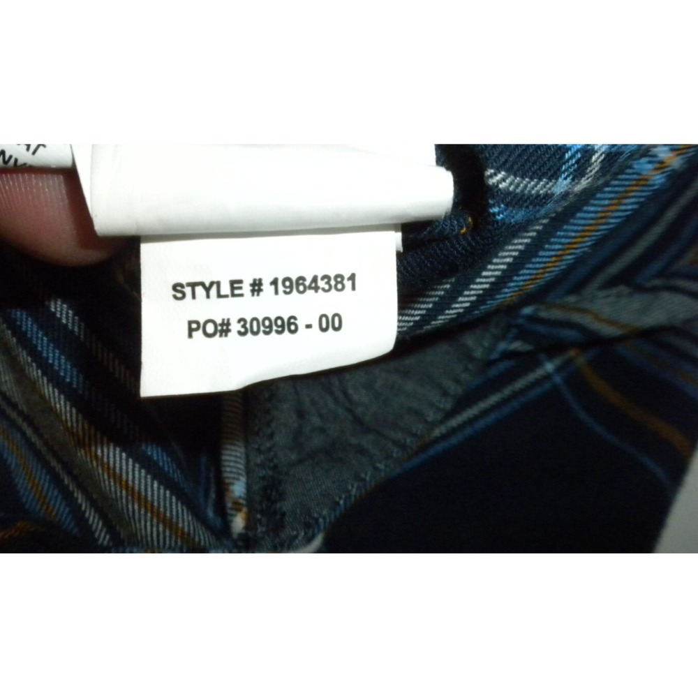 Prana Shirt Mens XXL Blue Los Feliz Flannel Slim Fit Plaid Button Up Mid Weight‎ - Picture 8 of 13